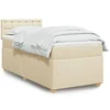 Image de Boxspring met matras stof cràmekleurig 100x200 cm3288910