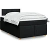 Image de Boxspring met matras stof zwart 120x200 cm3288949