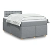 Image de Boxspring met matras stof lichtgrijs 120x200 cm3288961