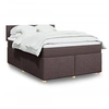 Image de Boxspring met matras stof donkerbruin 140x190 cm3288971