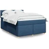 Image de Boxspring met matras stof blauw 140x190 cm3288981