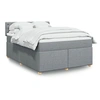 Image de Boxspring met matras stof lichtgrijs 140x200 cm3289010