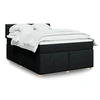 Image de Boxspring met matras stof zwart 140x200 cm3289012