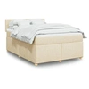 Image de Boxspring met matras stof cràmekleurig 160x200 cm3289029