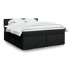 Image de Boxspring met matras stof zwart 180x200 cm3289054