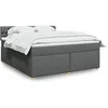Image de Boxspring met matras stof donkergrijs 180x200 cm3289067