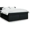 Image de Boxspring met matras stof zwart 180x200 cm3289068