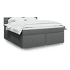 Image de Boxspring met matras stof donkergrijs 180x200 cm3289074