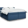 Image de Boxspring met matras stof blauw 200x200 cm3289093