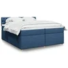 Image de Boxspring met matras stof blauw 200x200 cm3289100
