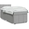 Image de Sommier à lattes de lit avec matelas gris clair 80x200 cm tissu 3289195