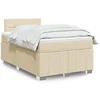 Image de Boxspring met matras stof cràmekleurig 120x200 cm3289340