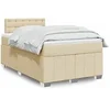 Image de Boxspring met matras stof cràmekleurig 120x200 cm3289354