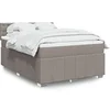 Image de Boxspring met matras stof taupe 140x200 cm3289409