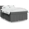 Image de Boxspring met matras stof donkergrijs 160x200 cm3289427