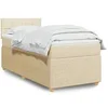 Image de Boxspring met matras stof cràmekleurig 80x200 cm3289588