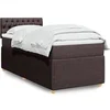 Image de Sommier à lattes de lit avec matelas Marron foncé 80x200 cm 3289593
