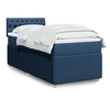 Image de Boxspring met matras stof blauw 90x190 cm3289624