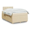 Image de Boxspring met matras stof cràmekleurig 120x190 cm3289714
