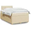 Image de Boxspring met matras stof cràmekleurig 120x200 cm3289735