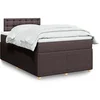 Image de Boxspring met matras stof donkerbruin 120x200 cm3289740