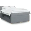 Image de Boxspring met matras stof lichtgrijs 140x190 cm3289751