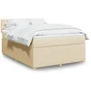 Image de Boxspring met matras stof cràmekleurig 140x190 cm3289763