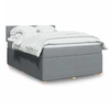 Image de Boxspring met matras stof lichtgrijs 140x200 cm3289772