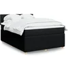 Image de Boxspring met matras stof zwart 140x200 cm3289781