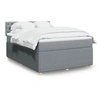 Image de Boxspring met matras stof lichtgrijs 140x200 cm3289786