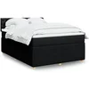 Image de Boxspring met matras stof zwart 140x200 cm3289788