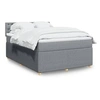Image de Sommier à lattes de lit avec matelas Gris clair 160x200cm Tissu 3289821