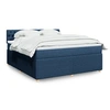 Image de Boxspring met matras stof blauw 180x200 cm3289848