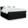 Image de Boxspring met matras stof zwart 200x200 cm3289879