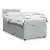 Image de Boxspring met matras fluweel lichtgrijs 80x200 cm3289896