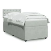 Image de Boxspring met matras fluweel lichtgrijs 80x200 cm3289902