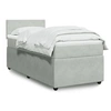Image de Sommier à lattes de lit et matelas Gris clair 90x190 cm Velours 3289908