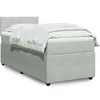 Image de Sommier à lattes de lit et matelas Gris clair 90x190 cm Velours 3289926
