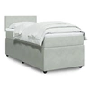Image de Sommier à lattes de lit et matelas Gris clair 90x200 cm Velours 3289932