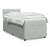 Image de Sommier à lattes de lit et matelas Gris clair 90x200 cm Velours 3289944