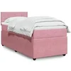 Image de Sommier à lattes de lit avec matelas Rose 90x200 cm Velours 3289955
