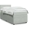 Image de Sommier à lattes de lit et matelas Gris clair 100x200cm Velours 3289956