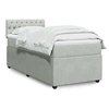 Image de Sommier à lattes de lit et matelas Gris clair 100x200cm Velours 3289968