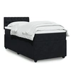 Image de Sommier à lattes de lit avec matelas Noir 100x200 cm Velours 3289970