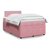Image de Boxspring met matras fluweel roze 120x200 cm3290009