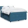 Image de Boxspring met matras fluweel blauw 140x190 cm3290044