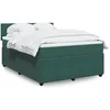 Image de Boxspring met matras fluweel donkergroen 140x200 cm3290055