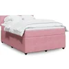 Image de Boxspring met matras fluweel roze 140x200 cm3290057