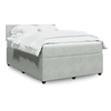 Image de Sommier à lattes de lit et matelas Gris clair 140x200cm Velours 3290058