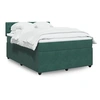 Image de Boxspring met matras fluweel donkergroen 140x200 cm3290067